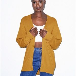 American Apparel Cardigan in Honey